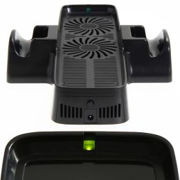 Stands Cooling Fan with Dual Dock Stand for XBOX 360 Game Controller