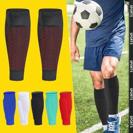 1 Pair Women Men Teen Kids Football Shin Guard Soccer Anticollision Compression Basketball Leg warmers Gym Calf Sleeves 240226