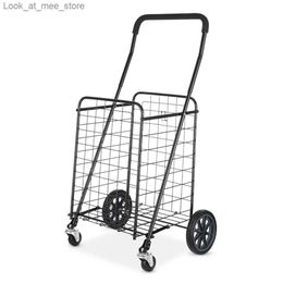 Shopping Carts Maintays adjustable steel drum laundry basket shopping cart black 21.50 X 19.50 41.00 inches Q240228