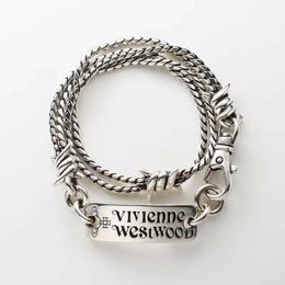 luxury Viviennes westwood Desginer Viviane Weswoods Jewellery Vivenne Empress Dowager Saturn Square Thorn Rope Necklace Personalised Hip Hop Punk Cuban Chain