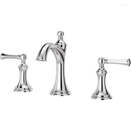 Bathroom Sink Faucets 8 Inch Bathroom-Sink-Faucets Polished Chrome Drop Delivery Dh4Ew