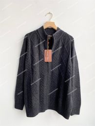 Mens Sweaters Kış Loro Piyano Kaşmir Palto Hırka Sıcak Örgü