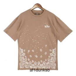 Mens Tshirt amari Designer Tees amirl Cotton Sleeve amirlies Womens Amaris am Printed Tops amis Fashion Man imiri Quality amiiri Casual Short 2024 Luxur Summer EQAO