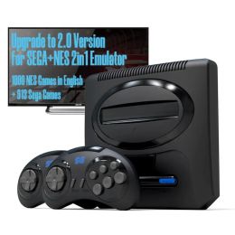 Consoles 16bit Retro Wireless Sega Stick for Sega Mega Drive 2 Builtin 1913 Classic Games for Sega NES Game Console