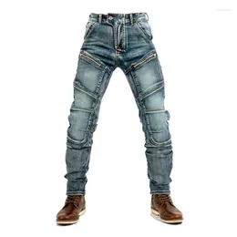 Men's Jeans Street Hip Hop 2024 Fashion Blue Slim Casual Trousers Large Size Straight