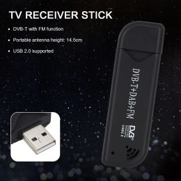 Box USB 2.0 Digital TV Stick DVBT DAB FM Antenna Receiver Mini SDR Video Dongle for Household Television Playing Decoration