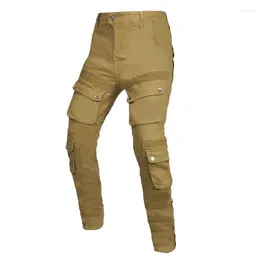 Motorcycle Apparel Cycling Pants Men's Retro Casual Work Clothes With Multiple Adjustable Bags To Prevent Falling