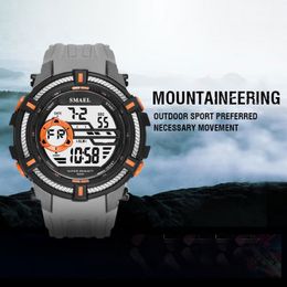 SMAEL Sport Watches Military Cool Watch Men Big Dial S Shock Relojes Hombre Casual LED Clock1616 Digital Wristwatches Waterproof n226u