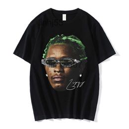 Men's T-shirts Mens Rapper Young Thug Graphic Shirt Men Women Fashion Hip Hop Street Style Tshirt Summer Casual Short Sleeve Tee Oversized J230705w92wE0GM