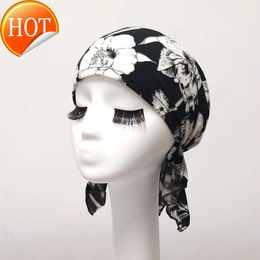 Ball Caps Pirate Triangle Hat with White Hair Cover Headband Bald Chemotherapy Thin Breathable Adult