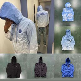 2024 Jaquetas Masculinas Nova Trapstar Jaqueta Homens Irongate T Windbreaker-Preto Vermelho 1to1 Bordado Mulheres Hoodie Reino Unido High Street Fashions 555jjj