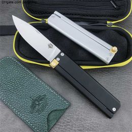 Tactical Higher Quality Training Folding Knife Multitool Pocket Knife Aluminum Handle with Cowhide Sheath Outdoor Camping Hunting Survival Knives 4850 940 535 533