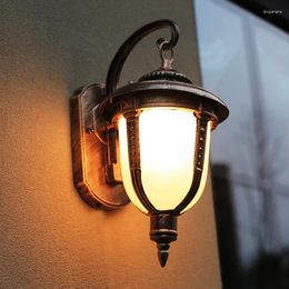 Wall Lamp European Style Retro Waterproof Outdoor Lighting Courtyard Corridor Balcony Porch Aisle Lights