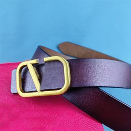 Letters belt for man solid Colour luxury belts metal square buckle comfortable ceinture multi Colours retro outdoor delicate 2.5cm designer belts for women YD016 C4