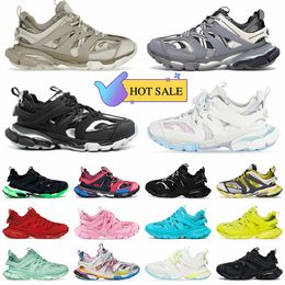 Luxury Casual Mens Designer Shoes Women Track 3 3.0 trainers Triple White black Tess.s. Gomma Leather Nylon Mesh Tracks TrainerBalencaigas 1:1 Runners Sneakers Sports