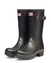 Women Men Rain Boots Rubber Matte Gloss Medium Short Rainboots Waterproof Welly Rain Boots Good Quality2188375