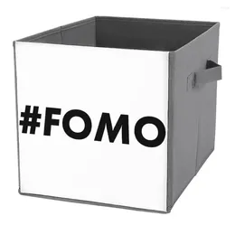 Storage Bags FOMO Folding Box Bins Multifunctional Graphic Vintage Stored Toys Super Soft Portable Travel