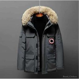 2024 Designer Mens Womens Canadas Goose Puffer Hooded Down Jacket Winter Thick Warm Coats Windproof Embroidery Letter Streetwear Women Canadas Goose Down 7966