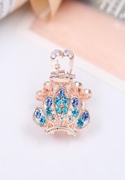 Vintage Shining Crystal Mini Butterfly Crown Hair Claw Clip Women Girls Hair Clips Hair Accessories Nice Gifts Whole9918849