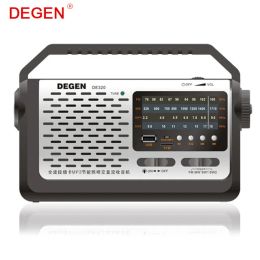 Players Degen De320 2in1 Portable Fm Shortwave Fullband Radio & Mp3 Player Usb Flash Disk Support Tf Card Multiband Radio