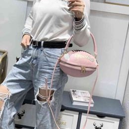 Fashionable Football Style Crossbody Bag for Women 2021 Shoulder Bags Rugby Style Purses and Handbags Leather Designer Ball Tote G254h