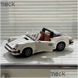 Blocks White Hypercar Super Racing Car Fit Porscheing 911 Technic Model Building Children Toys Birthday Gifts 10295 1458Pcs Drop Del Dhyub