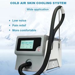 Non-contact Air Cold Skin Cooling Refrigerating -20 Degree Cryo Machine Low Noise Laser Treatment Skin Pain Removal Swelling Reduction Device