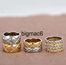 Original S925 sterling silver diamond band rings for women luxury shining crystal Stone Designer ring wedding Chaanll ring Jewellery Anniversary gift High quality