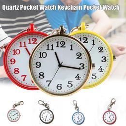 Pocket Watches Large Dial Quartz Elderly Watch Without Cover Number Necklace Luminous For Children 's Key Ring