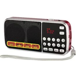 Radio EONKO L088AM Super Bass Dual Band AM/FM Radio King Supports TF USB AUX Flashlight Rechargeable Battery with a 4GB Micro sd