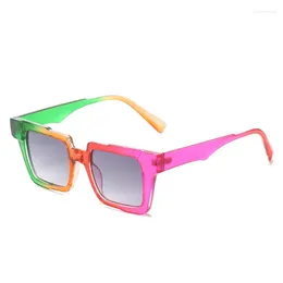 Sunglasses D&T 2024 Fashion Wrap Women Men Vintage Colorful Lens Frame Brand Designer Versatile Casual Eye Protection UV400