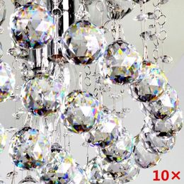 Decorative Figurines 10Pcs Clear 20mm Crystal Chandelier Hanging Pendant Ball Glass Prism Drop