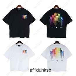 beach amari letter amirl amirlies street am amis imiri oversized amiiri running 2023 Summer design mens brand Tshirt Latest sports trend casua printed pattern LVE3