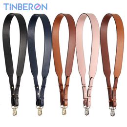 TINBERON Bag Strap For Crossbody Adjustable Shoulder Women Handbag Accessories Solid Colour Luxury Leather Handle 240223