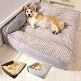 Mats Dog Bed Mats Soft Warm Large Dogs Sofa Cushion Washable Sleeping Kennel Winter Pet Cosy Nest for Small Medium Big Dogs Supplies