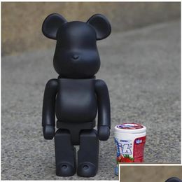 Movie Games 28Cm 400% The Bearbrick Pvc Evade Glue Black Bear And White Figures Toy For Collectors Art Work Model Drop Delivery To Dhwcx