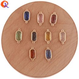 Earrings Designer For Women Back Cordial Design 50pcs 8*18mm Jewellery Accessories/charms Jewelry/diy Earring Making/crystal Connectors/hand Made/earring Findings