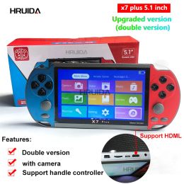 Consoles Portable Retro Video Game 5.1 Inch HD Screen Handheld Mp5 Music Video Game Controller Player Retro consola x12 plus game console