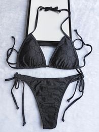 Kvinnor 2024 designer baddräkter sommar sexig kvinna bikinis modebrev utskrift badkläder högkvalitativ lady baddräkter s-xl