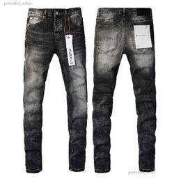Calças de brim roxas Designer Jeans para Mens Skinny Moda Motocicleta Calças Wash Patchwork Luxo Amirs Dot Calças All Round Roxo Marca Jeans 581