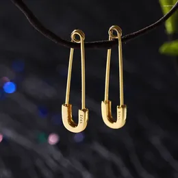 Dangle Earrings 925 Silver Gold Korean Earring For Women Men Punk Drop Fine Jewellery Personality Gift