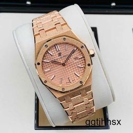 Diamond Watch Functional Wristwatch AP Wrist Watch Royal Oak Series Watch Womens Watch 33mm Diameter Quartz Movement Precision Steel Platinum Rose Gold Casual Mens