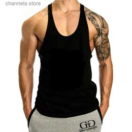 Men's Tank Tops Summer Cotton Sleeveless Shirts Men Tank Top Bodybuilding Shirt Vest Gym t Shirt Sport Tops Singlet Men Clothing Streetwear 3XL T240227