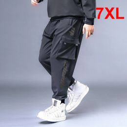 Pants Baggy Pants Men Hip Hop Streetwear Cargo Pant Big Size 7XL Sweatpants Male Jogger Oversize Fashion Trousers Black HX531