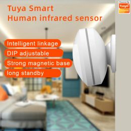 Detector iAlarm Security Alarm Infrared Motion Sensor Detector Wireless Linkage Infrared Detector Zigbee 3.0 Smart Home Tuya SmartLife