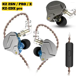 Hybrid Drive In Ear Earphones HIFI Metal Bass Earbud Sport Music Headset Replaceable Cable KZ EDX