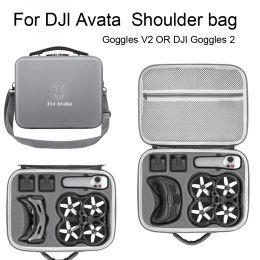 Accessories Shoulder Bag for Dji Avata Pu Carrying Case Drone Portable Handbag for Dji Fpv Flight Goggles V2/goggles 2 Accessory Storage Bag