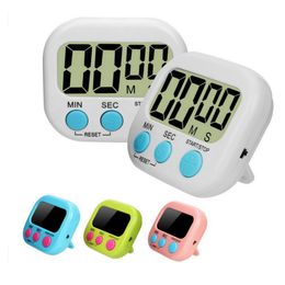 Mini Digital Kitchen Timer Big Digits Loud Alarm Magnetic Backing Stand with Large LCD Display for Cooking Baking Sports Games Q960