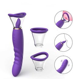 Female massage vibrator G-point masturbation stretching heating sucking tongue licking and penis adult sex toys products vibrators for women 231129