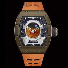 Casual Wrist Watch Timepiece RM Wristwatch Rm52-05 Series Rm5205 Astronaut Tourbillon Titanium Alloy Enamel Martian Disc